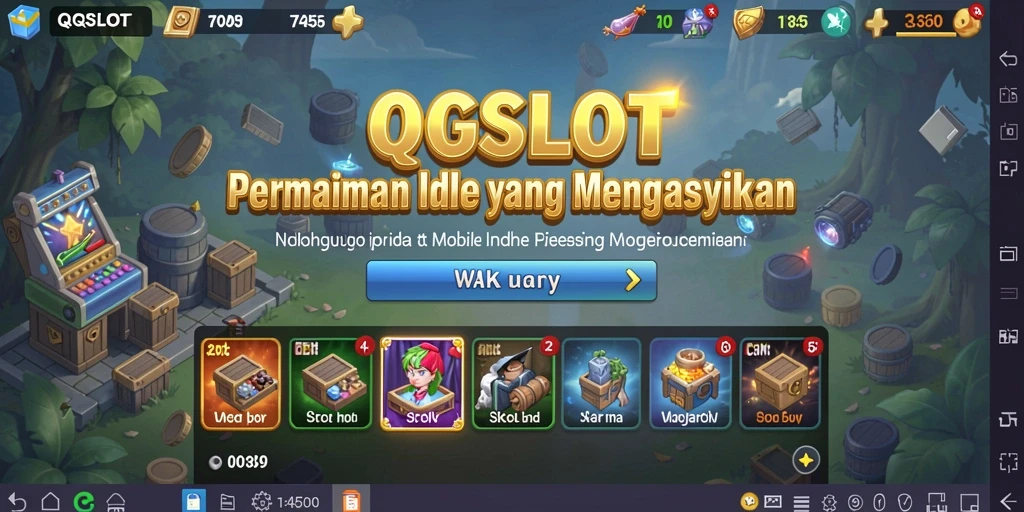 Tampilan gameplay utama QQSLOT yang menarik dan praktis.
