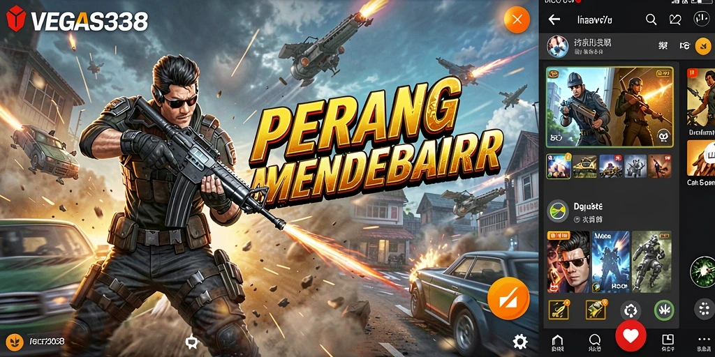 Tampilan gameplay aksi mendebarkan di VEGAS338 dengan pertarungan intens.